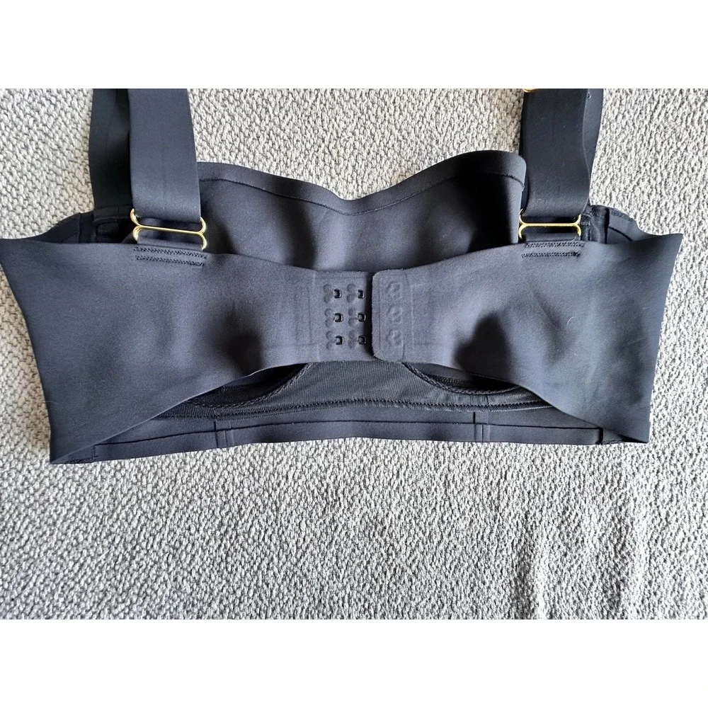 Free People Naomi Longline Bra Black Medium M Sweetheart Wide Straps